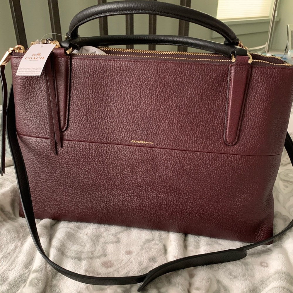 Coach Borough Bag - Oxblood